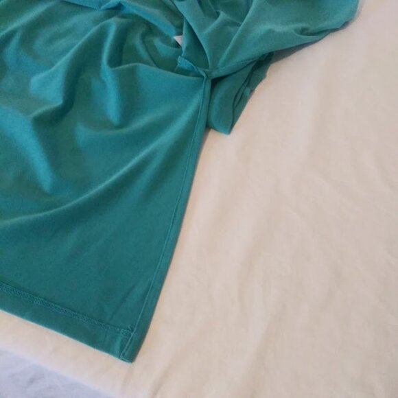 Susan Graver Modern Essentials women's size M turquoise blouse - Picture 11 of 13